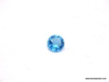 3.13 CT ROUND CUT BLUE TOPAZ. MEASURES 10MM X 6MM