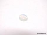 6.28 CT OVAL CUT MILKY OPAL. MEASURES 13MM X 11MM