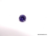 4.00 CT ROUND PURPLE SAPPHIRE. MEASURES 8MM X 8MM X 5MM.