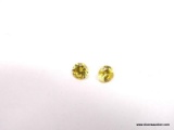 1.16 CT ROUND YELLOW SAPPHIRES - MATCHED. MEASURES 5MM X 3MM.