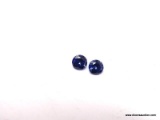 1.05 CT ROUND PURPLE SAPPHIRES - MATCHES. MEASURES 5MM X 3MM.