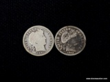 1911, 1912D BARBER DIMES