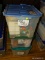 (ATTIC) TUB LOT; 3 TUBS 0F CHRISTMAS ITEMS- 2 HAVE ORNAMENTS AND ONE WITH SANTA FIGURE