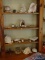 (FAMRM) CONTENTS OF 4 SHELVES; LOT INCLUDES COLLECTION OF CONK SHELLS, CORAL, SAAN DOLLAR, STARFISH,