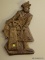 (FAMRM) WOODEN WALL PCS.; LOT INCLUDES A WOODEN CARVED SEA CAPTAIN- 12 IN X 19 IN AND A CORNER WALL