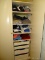 (MBED) CLOSET DRAWER CONTENTS- DRAWERS AND SHELVES INCLUDE MEN'S HATS, SHORTS SIZE 38 BY SADDLEBRED