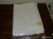 (LDRY) TABLE CLOTH; LINEN AND FLORAL EMBROIDERY TABLE CLOTH- NEVER USED- ORIGINAL PRICE OF $49.95