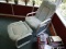 (PORCH) CHAIR AND OTTOMAN; ALUMINUM CHAIR AND OTTOMAN- CHAIR- 24 IN X 26 IN X 42 IN- OTTOMAN- 24 IN