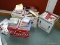 (PORCH) 3 BOXES OF MISC.. BOOKS- SOME NOVELS BY TOM CLANCY AND NICHOLAS SPARKS, COOKBOOKS,