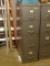 (BASE) FILE CABINET; 4 DRAWER METAL FILE CABINET- 15 IN X 28 IN X 52 IN