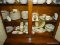 (DR)2 LOWER SHELVES OF CHRISTMAS CHINA; 96 PCS. OF SPODE CHRISTMAS CHINA- 18 DINNER PLATES, 20 SALAD