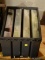 (BASE) TACKLE BOX; BOX CONTAINING 4 CASES CONTAINING VARIOUS SIZE FLIES, GUMMIES AND OTHER LURES-