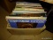 (BASE) VINTAGE RECORDS; BOX OF 33 RPM RECORDS-DONNY OSMOND, DEAN MARTIN, ELVIS, LETTERMEN, BOBBY