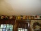 (KIT) SHELF LOT OF TINS; SHELF LOT OF REPLICA ADVERTISING TINS- 25 TOTAL AND INCLUDES HANGING HAM
