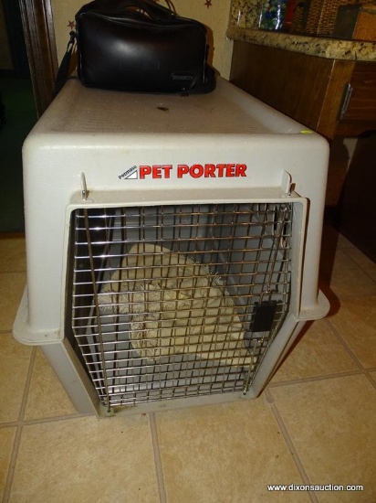 (KIT) DOG CRATE- PET PORTER LARGE DOG CRATE- 29 IN X 33 IN X 27 IN