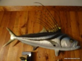 (OFFICE) FISH WALL HANGER; ROOSTER FISH FIBERGLASS WALL HANGER- 43 IN X 32 IN