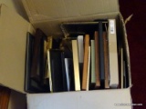 (FAMRM) BOX LOT OF FRAMES; LOT INCLUDES VARIOUS SIZE FRAMES- BRASS AND WOOD-5 X 7, 8 X 10 AND 4 X 6