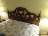 (MBED) BED; BURLINGTON HOUSE FURN. FRENCH PROVINCIAL PECAN FINISH HEADBOARD AND FRAME- FULL SIZE- 60