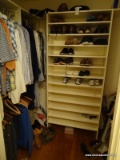 (MBED) CLOSET CONTENTS; CONTENTS INCLUDE-MEN'S AND WOMEN'S CLOTHING- WOMEN'S SIZE LARGE BLOUSES BY