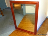(LR) MIRROR; SOLID CHERRY MIRROR- 45.5 IN X 35 IN (MATCHES 24,26, 276 AND 277)