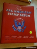 (BD2) STAMP ALBUM; ALL AMERICAN STAMP ALBUM OF PROOF UNITED NATIONS BOOKLET PANES AND SINGLES FROM