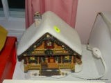 (BD2) DEPT. 56 HOUSE; DEPT. 56 PINE ISLES PORCELAIN HOUSE FROM THE SIMPLE TRADITIONS COLLECTION- (NO