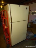 (BASE) REFRIGERATOR; GE REFRIGERATOR- 17.2 CUBIC FT. (NEEDS CLEANING)_ 31 IN X 29 IN X 65 IN