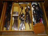 (KIT) FLATWARE; SET OF STAINLESS STEEL FLATWARE AND INCLUDES OTHER KITCHEN UTENSILS