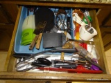 (KIT) 2 DRAWER LOT; LOT INCLUDES DRAWER OF KITCHEN UTENSILS AND OTHER DRAWER HAS KITCHEN TOWELS AND