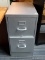 (R1) FILE CABINET; 2-DRAWER, SILVER PAINTED FILE CABINET. MEASURES 15