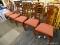 (R4) SET OF QUEEN ANNE SIDE CHAIRS; 5 PIECE SED OF CHERRY, VASE BACK, QUEEN ANNE STYLE SIDE CHAIRS