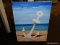 (TABLES) BEACH OIL ON CANVAS; DEPICTS A LARGE BEACHED ANCHOR SITTING IN THE SAND. SIGNED 