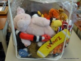 (R2) LOT OF ASSORTED PLUSHIES; WINNIE THE POOH, TIGGER, PIGLET, A LION, A SNAKE, AND OTHER ANIMAL