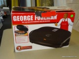 (R2) GEORGE FOREMAN LEAN MEAN FAT REDUCING GRILLING MACHINE.
