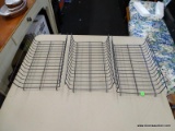 (R3) SET OF [3] METAL WIRE BASKETS AND WALL MOUNT PAPER TOWEL HOLDER.