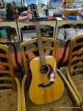 (R5) GIBSON EPIPHONE 12 STRING GUITAR. MODEL NO. PR 350-12. THE G NOTE STRING IS BROKEN.