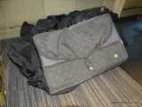 LOT OF TRAVEL BAGS; 3 PIECE LOT TO INCLUDE A DRESS SHIRT BAG, AN OUTDOOR PRODUCTS BLACK DUFFEL BAG,