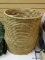 WICKER BASKET AND CONTENTS; TALL CYLINDRICAL WICKER BASKET WITH CONTENTS TO INCLUDE 4 SMALLER WICKER