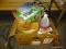 BOX LOT OF ASSORTED SHOP ITEMS; INCLUDES A GALE FORCE FAN, GENERAL HYDROPONICS AND ORGANICS