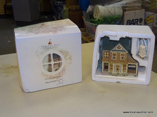 DEPARTMENT 56 SEASONS BAY COLLECTION FIRST EDITION "THE SIDE PORCH CAFE". ITEM NO. 53303. COMES IN
