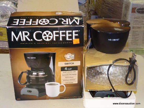 MR. COFFEE 4 CUP COFFEE MAKER.