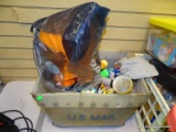 LOT OF ASSORTED TOYS; INCLUDES ACTION FIGURES, KIDS TOYS, AND A LARGE KENNY FROM SOUTH PARK PLUSH.