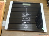 ETEKCITY SCALE; DIGITAL BODY WEIGHT SCALE WITH A 400LB CAPACITY. MODEL NO. EB9380H. NEEDS BATTERIES.