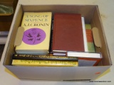 BOX LOT OF ASSORTED BOOKS; INCLUDES 