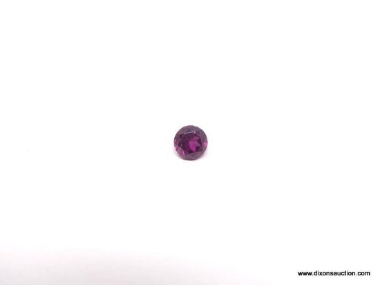 5MM ROUND GARNET - PURPLE TONE.