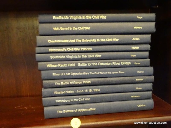 (LIBRARY) CIVIL WAR BOOKS; 10 VIRGINIA CIVIL WAR BATTLES AND LEADERS SERIES BY VIRGINIA AUTHORS-