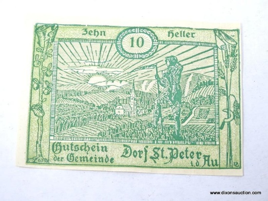 10 DOLLAR HELLER AUSTRIAN NOTE.