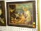 (WALL) FRAMED PRINT; DEPICTS A MOTHER AND CHILD FEEDING THE BIRDS. MEASURES 14.25