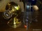 (R2) B&H OIL WALL LAMP CONVERTED TO ELECTRIC; POLISHED BRASS WALL LAMP CONVERTED TO ELECTRIC WITH A