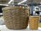 (R4) LONGABERGER BASKETS; 2 PIECE LOT TO INCLUDE A LONGABERGER 1996 TISSUE BOX WITH HEART SHAPED CUT